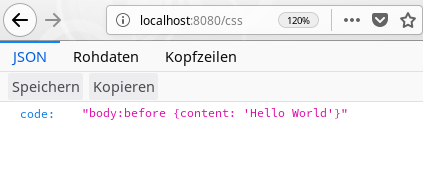 "Hello World" in CSS